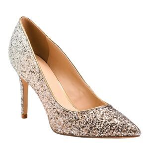 New Marc Fisher Glitter Darreny Embellished High Heels stiletto pumps 8.5